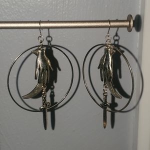 Cute witchy hoop earings